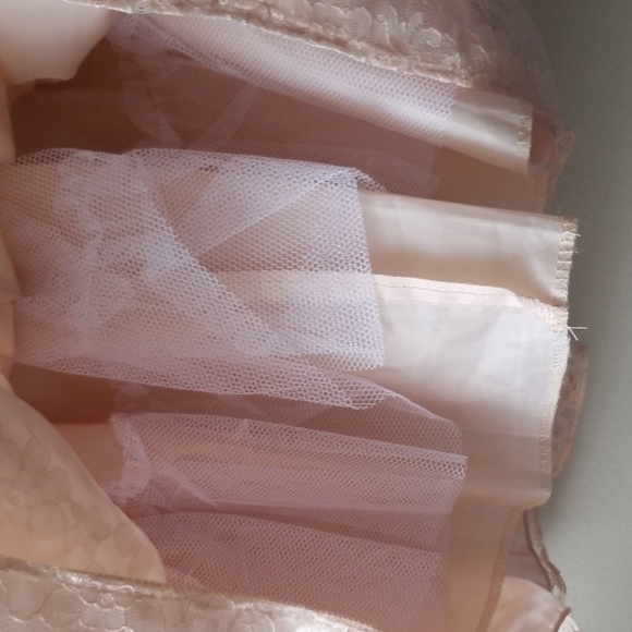 Blinged peachy/cream dress - Picture 4 of 4